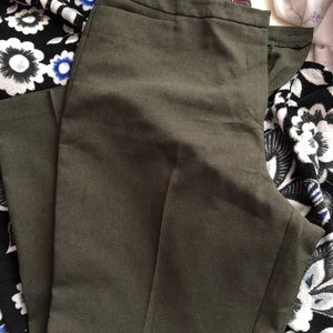 Dark green dress slacks, plus size
